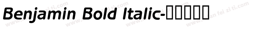 Benjamin Bold Italic字体转换